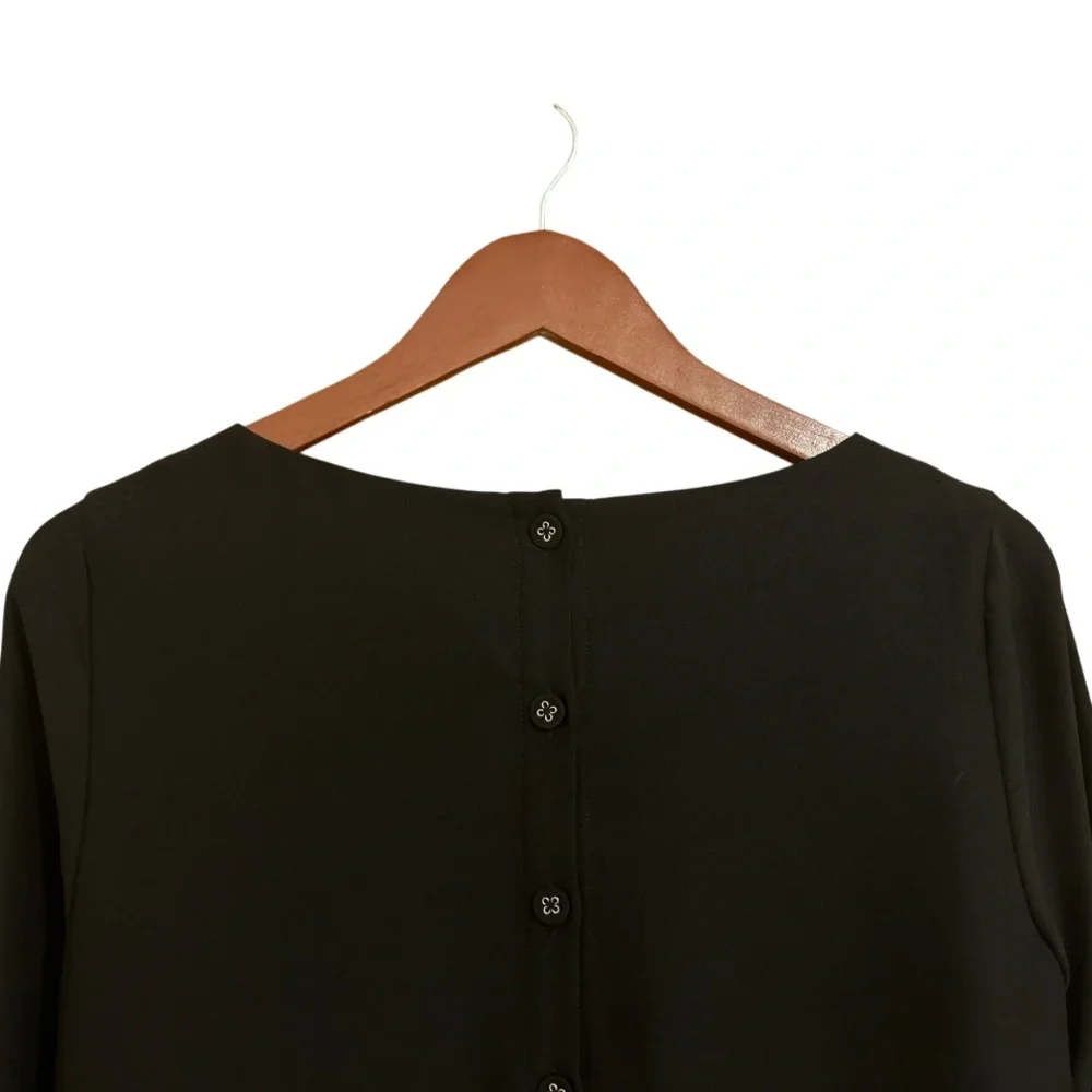 Banana Republic Ruffle-Cuff Button- Back Dress - Size 2P - Picture 10 of 14